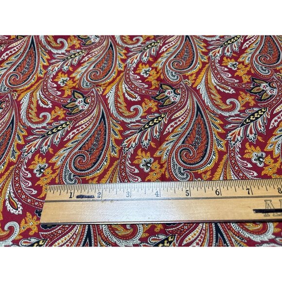 Sari By RJR Fabrics 2005 Paisley Print Cotton Fabric 1/2 yard x 44" Multicolor S - Picture 4 of 6